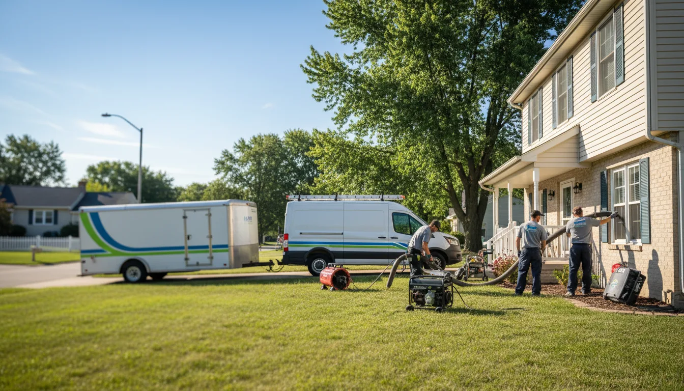 Flooded Basement Restoration And Cleanup With Repair in Tarlton, OH near me
